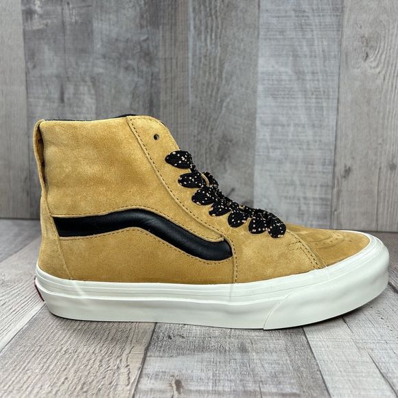 Vans Women's SK8 HI XL Nubuck Honey Gold Sneakers Skate Shoes Size 6 VN0A5KRYZV4 - Picture 8 of 14